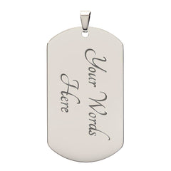 Dog Tag Necklace - To The World You Are A Father