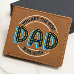 Leather Wallet - Dad You Are The Best In The World