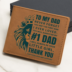Leather Wallet - #1 Dad