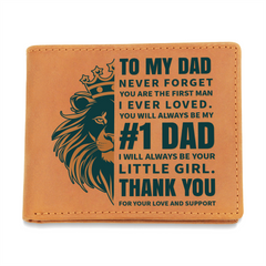 Leather Wallet - #1 Dad