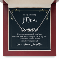 Custom Name Necklace - To My Amazing Mom