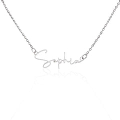 Signature Name Necklace - For Mom To Be