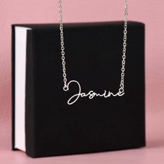 Signature Name Necklace - For Mom To Be
