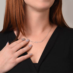 Signature Name Necklace - For Mom To Be