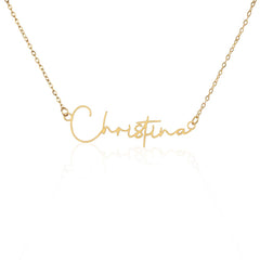 Signature Name Necklace - For Mom To Be