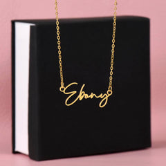 Signature Name Necklace - For Mom To Be