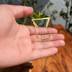 Signature Name Necklace - For Mom To Be