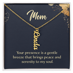 Multi Name Necklace - Mom Your Presence Is A Gentle Breeze