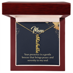 Multi Name Necklace - Mom Your Presence Is A Gentle Breeze