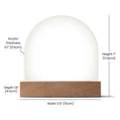 Dome Acrylic Plaque - Thank You Dad