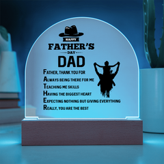 Dome Acrylic Plaque - Thank You Dad